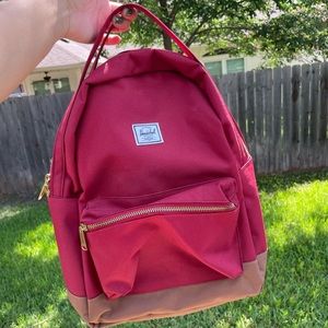 Herschel Nova Backpack | Mid-Volume in Rhubarb (red)